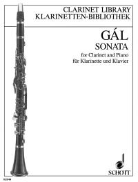 Gal Sonata Op84 Clarinet & Piano Sheet Music Songbook