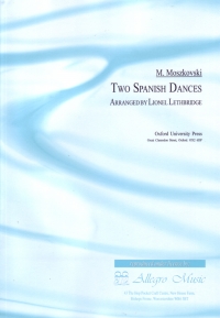 Moszkovski Two Spanish Dances Clarinet Sheet Music Songbook