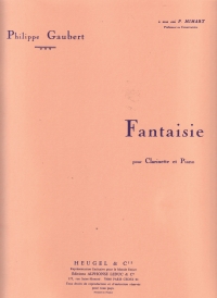 Gaubert Fantaisie Clarinet & Piano Sheet Music Songbook