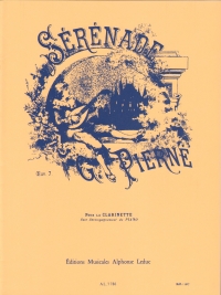 Pierne Serenade Op7 Clarinet & Piano Sheet Music Songbook