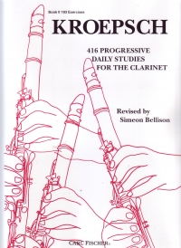 Kroepsch 416 Progressive Daily Studies 2 Clarinet Sheet Music Songbook