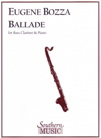 Bozza Ballade Bass Clarinet Sheet Music Songbook