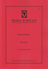 Samuel Little Duos Clarinets In Bb Sheet Music Songbook