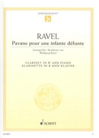 Ravel Pavane Pour Une Infante Defunte Clarinet Sheet Music Songbook