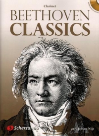 Beethoven Classics Clarinet Nijs Book & Cd Sheet Music Songbook