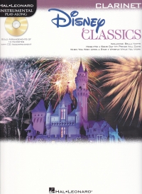 Disney Classics Instrumental Play Along Clarinet + Sheet Music Songbook