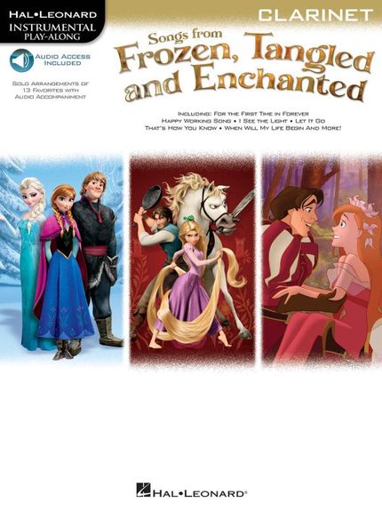Frozen Tangled Enchanted Instrumental Clarinet Sheet Music Songbook