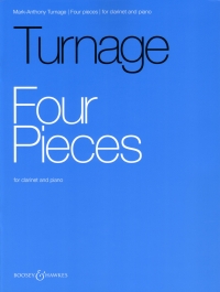 Turnage Four Pieces Clarinet & Piano Sheet Music Songbook