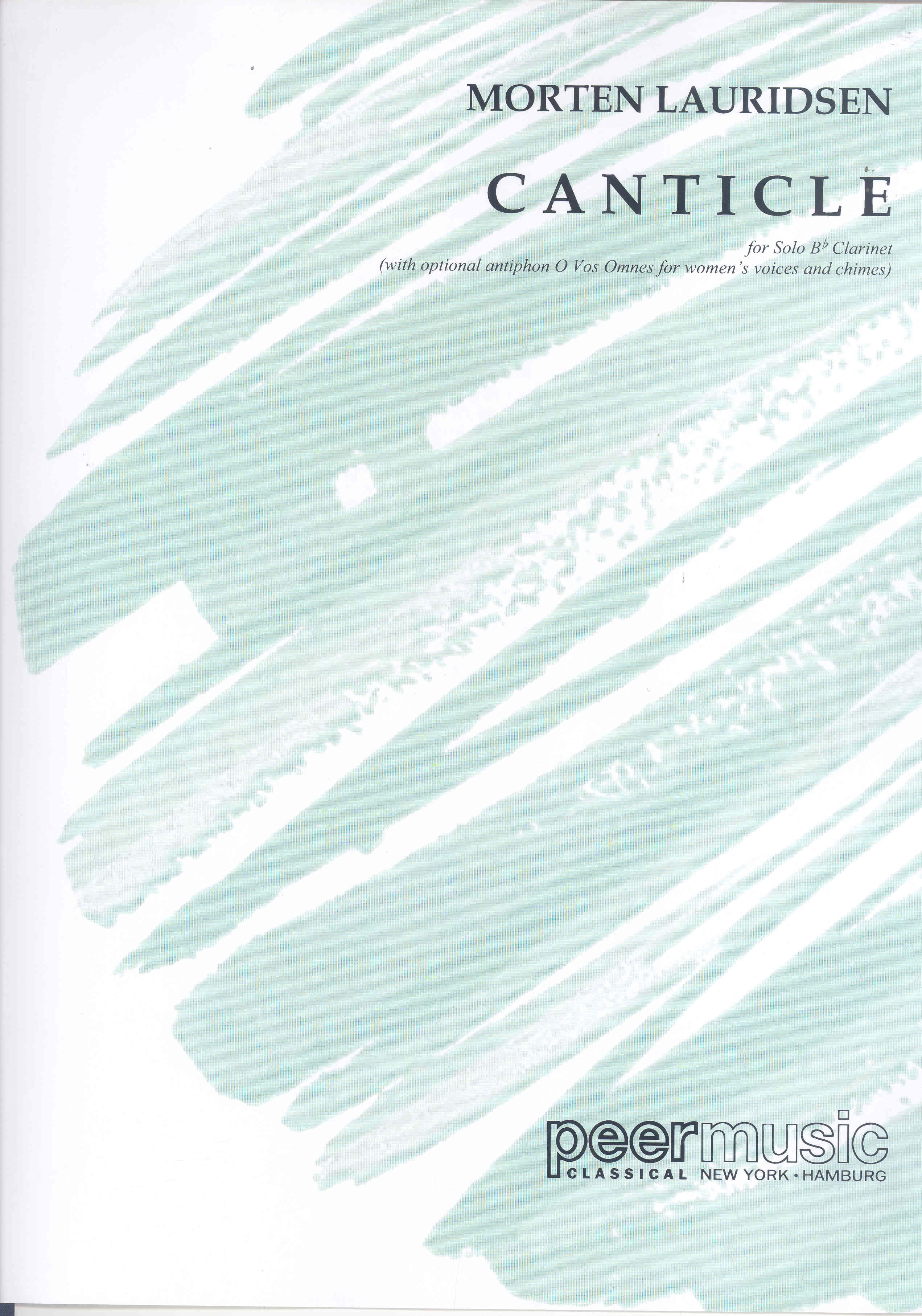 Lauridsen Canticle For Clarinet Clarinet & Piano Sheet Music Songbook