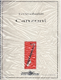 Frescobaldi Canzoni Bass Clarinet Sheet Music Songbook