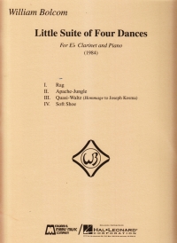 Bolcom Little Suite Of Four Dances Clarinet Sheet Music Songbook