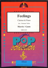 Feelings Morris Gaste Clarinet & Piano Tailor Sheet Music Songbook