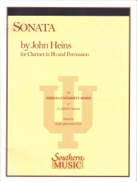 Heins Sonata For Clarinet & Percussion Sheet Music Songbook