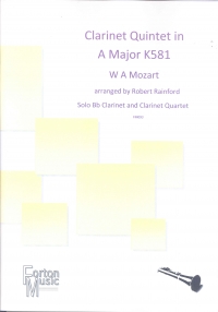 Mozart Clarinet Quintet A Major Sheet Music Songbook