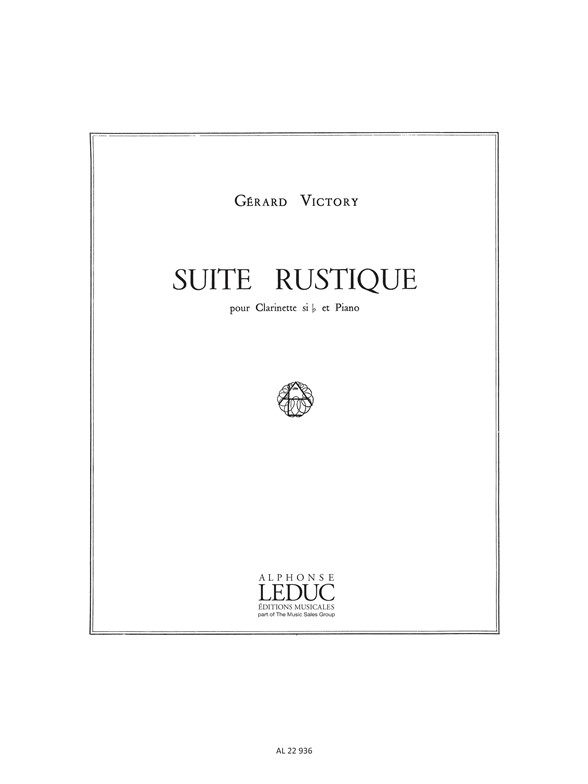 Victory Suite Rustique Clarinet & Piano Sheet Music Songbook