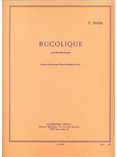 Bozza Bucolique Clarinet & Piano Sheet Music Songbook