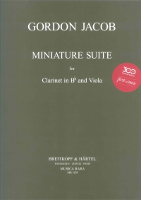 Jacob Miniature Suite Clarinet & Viola Sheet Music Songbook
