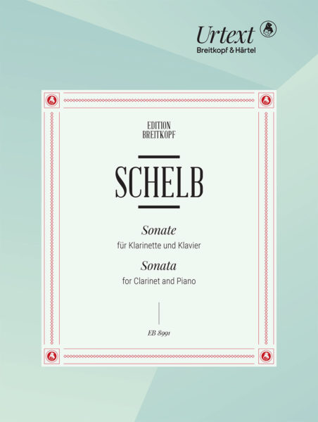 Schelb Sonata Clarinet & Piano Sheet Music Songbook