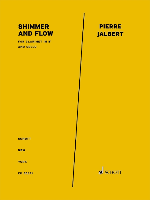 Jalbert Shimmer And Flow Clarinet & Cello Sheet Music Songbook