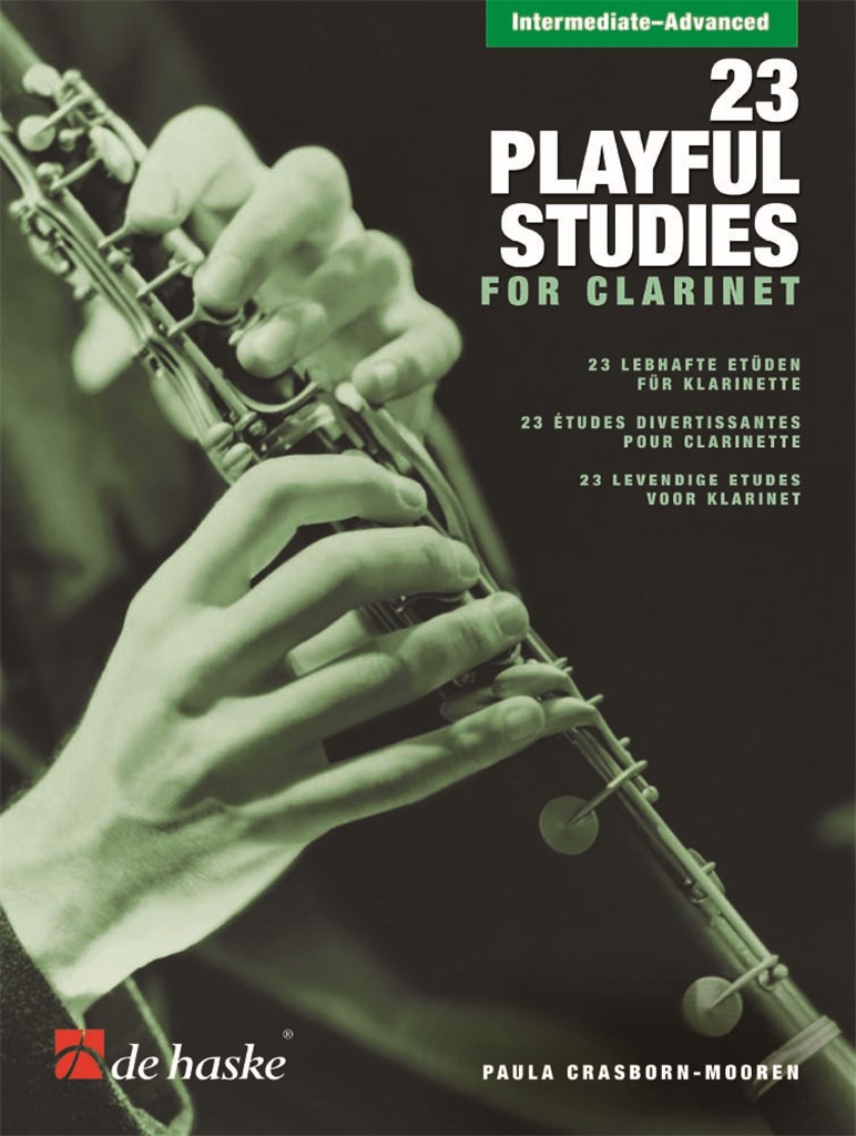 Crasborn-mooren 23 Playful Studies For Clarinet Sheet Music Songbook