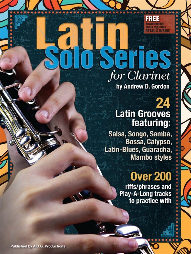 Latin Solo Series For Clarinet Book + Online Sheet Music Songbook