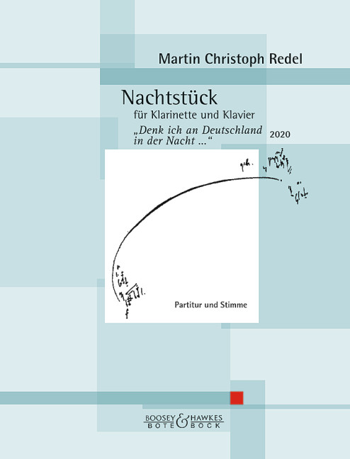 Redel Nachtstuck Op96 Clarinet & Piano Sheet Music Songbook