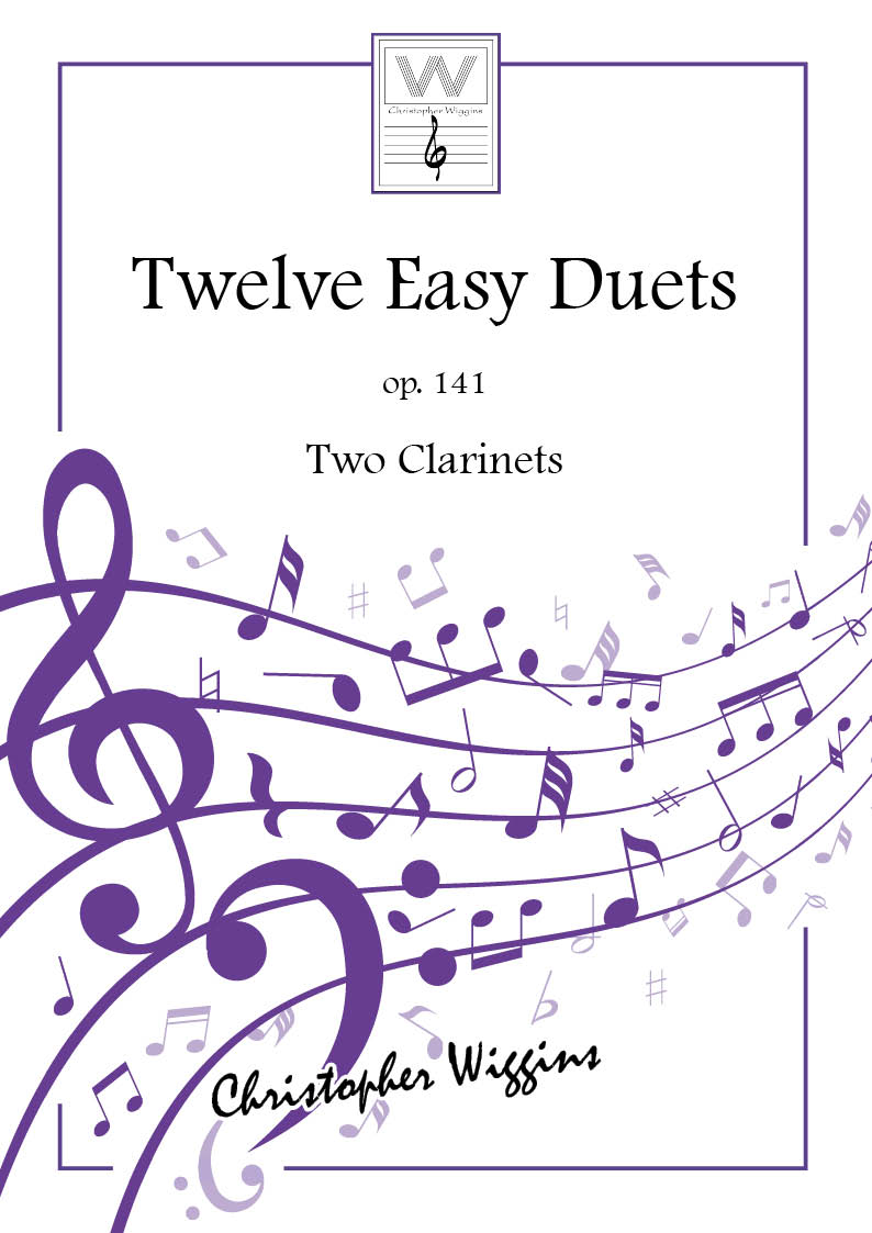 Wiggins Twelve Easy Duets Op141 2 Clarinets Sheet Music Songbook