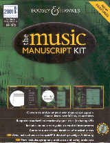 Music Manuscript Kit Cd-rom Pc/mac Sheet Music Songbook