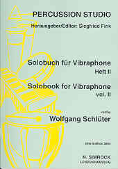 Solobook For Vibraphone Vol 2 Arr Schluter Sheet Music Songbook