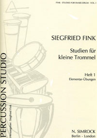 Percussion Studio Studies For Snare Drum 1 Fink Sheet Music Songbook