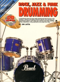 Progressive Rock Jazz & Funk Drumming Book & Cd Sheet Music Songbook