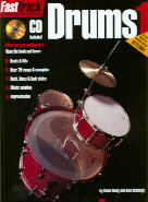 Fast Track Drums 1 Book Cd Sheet Music Songbook