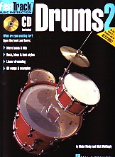 Fast Track Drums 2 Book & Audio Sheet Music Songbook