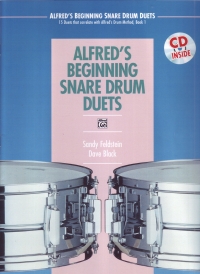 Alfred Beginner Snare Drum Duets Book Cd Sheet Music Songbook