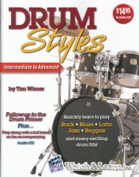 Drum Styles Intermediate To Advanced Wimer Book&cd Sheet Music Songbook