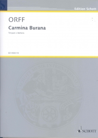Orff Carmina Burana Percussion Score Sheet Music Songbook
