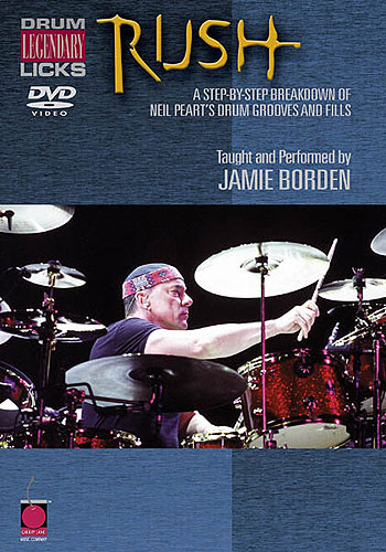 Rush Legendary Drum Licks Dvd Sheet Music Songbook