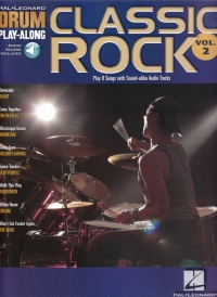 Drum Play Along 02 Classic Rock Book & Audio Sheet Music Songbook