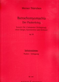 Tharichen Paukenkrieg Batrachomyomachia Op55 Percu Sheet Music Songbook