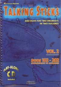 Talking Sticks Vol 2 Krohn Drum Duets Eng +cd Sheet Music Songbook