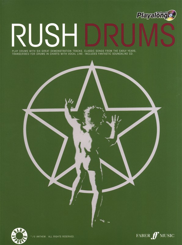 Rush Drums Authentic Playalong Book Cd Sheet Music Songbook