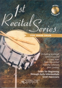1st Recital Series Snare Drum Book + Cd Sheet Music Songbook