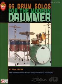 66 Drum Solos For The Modern Drummer Hapke Bk +dvd Sheet Music Songbook
