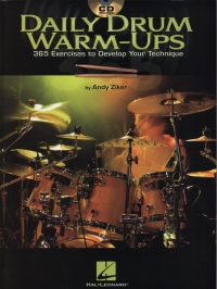 Daily Drum Warm Ups 365 Exercises Book & Cd Sheet Music Songbook
