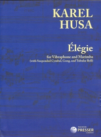 Husa Elegie Vibraphone & Marimba Sheet Music Songbook