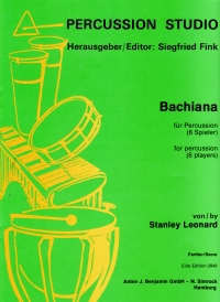 Leonard Bachiana 4-6 Percussion Score & Parts Sheet Music Songbook