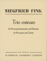 Fink Trio Ostinato Percussion & Clarinet Sheet Music Songbook