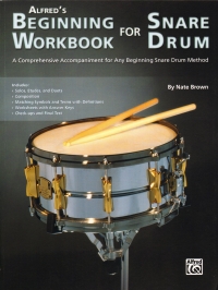 Beginning Workbook For Snare Drum Brown Sheet Music Songbook