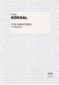Koksal Five Miniatures For Marimba Sheet Music Songbook