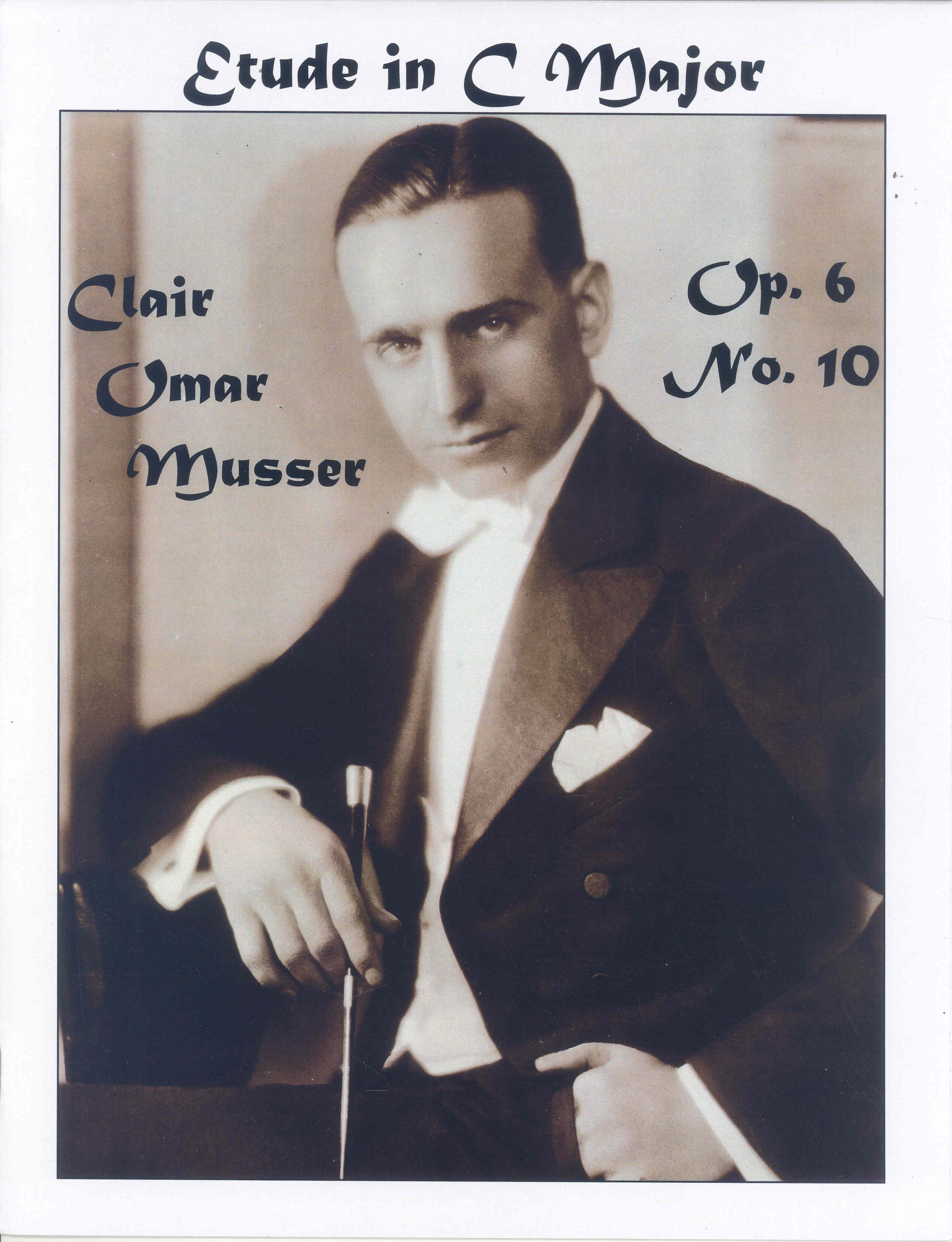Musser Etude In C Major Op6/10 Marimba Sheet Music Songbook